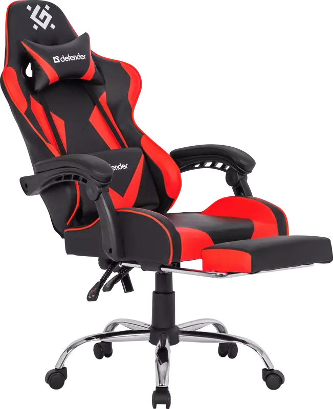 Ігрове крісло Defender Pilot Black Red фото