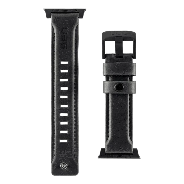 Ремінець UAG Leather Strap (Black) 19148B114040 для Apple Watch 44/42 фото