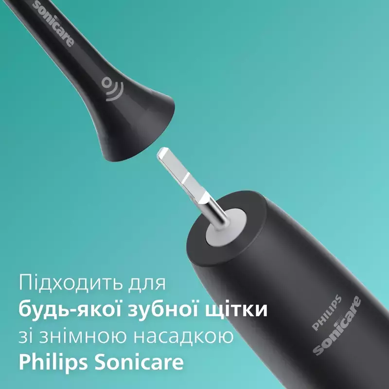 Насадки для електричної зубної щітки PHILIPS Optimal Black HX6062/13 фото