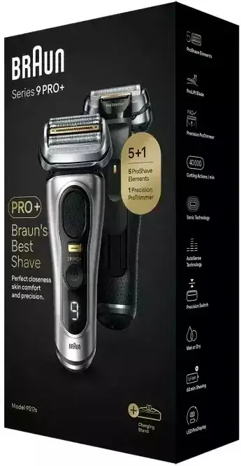 Електробритва BRAUN Series 9 Pro + 9517s silver - фото - №9