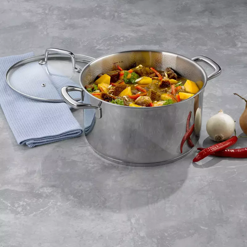 Каструля з кришкою KELA Flavoria, 24 см, 5,5 л (10176) - фото - №1