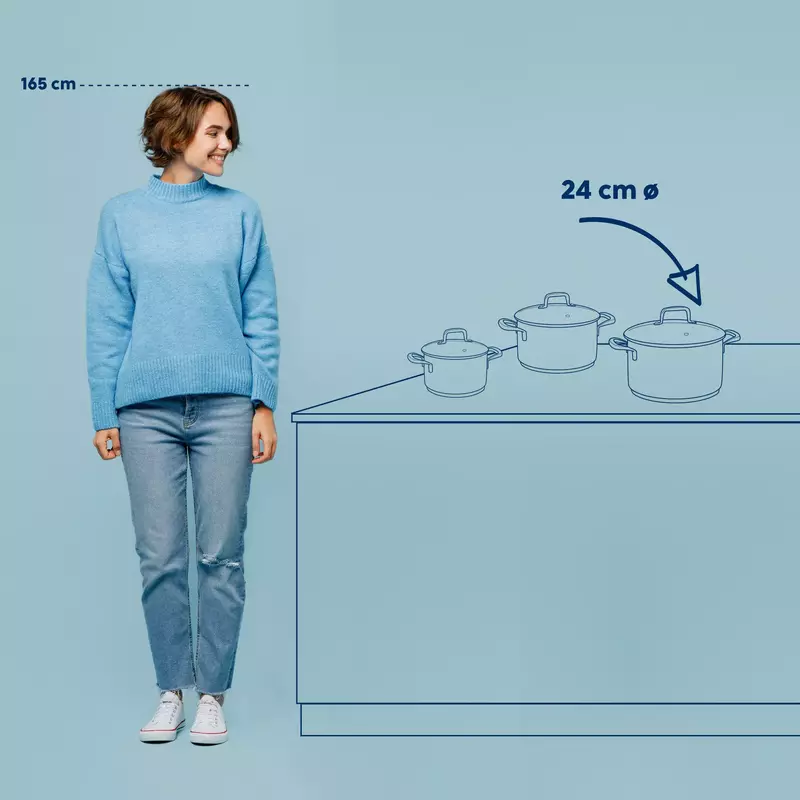 Каструля з кришкою KELA Flavoria, 24 см, 5,5 л (10176) - фото - №4