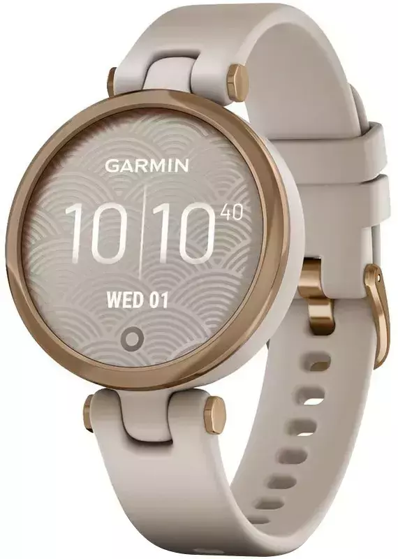 Смарт-часы GARMIN LILY ROSE GOLD BEZEL WITH LIGHT SAND CASE AND SILICONE BAND фото