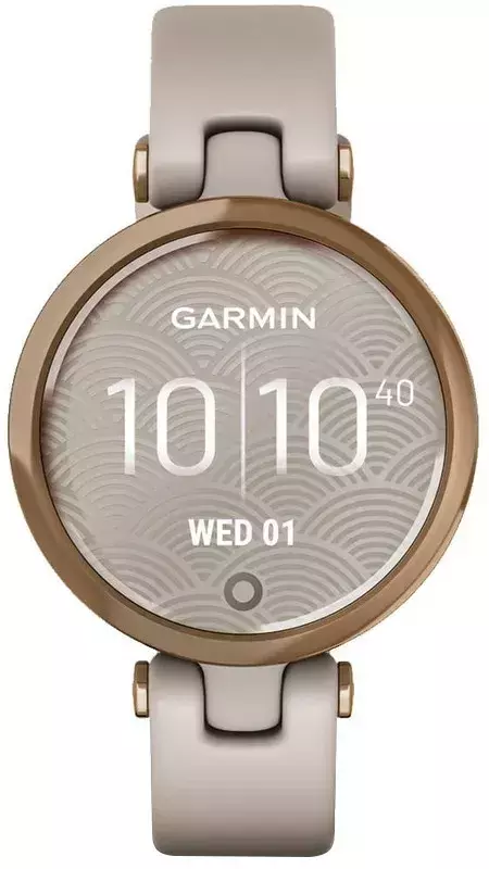 Смарт-часы GARMIN LILY ROSE GOLD BEZEL WITH LIGHT SAND CASE AND SILICONE BAND фото