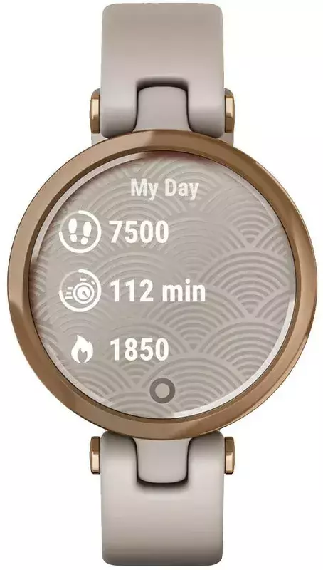 Смарт-годинник GARMIN LILY ROSE GOLD BEZEL WITH LIGHT SAND CASE AND SILICONE BAND фото