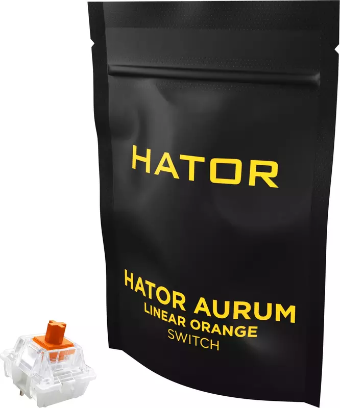 Комплект HATOR Aurum Orange Switch 10шт. (HTS-181) фото