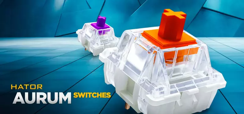 Комплект HATOR Aurum Orange Switch 10шт. (HTS-181) фото