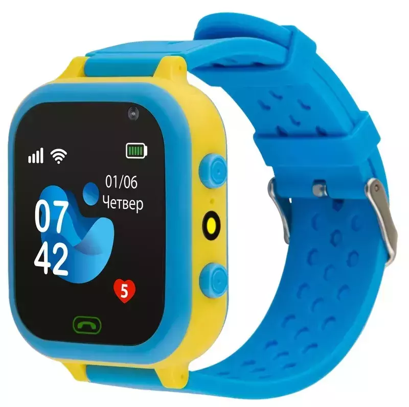 Смарт-годинник для дітей AmiGo GO009 GPS WIFI Blue-Yellow фото