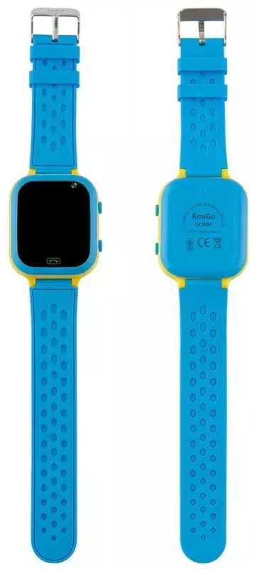 Смарт-часы для детей AmiGo GO009 GPS WIFI Blue-Yellow фото