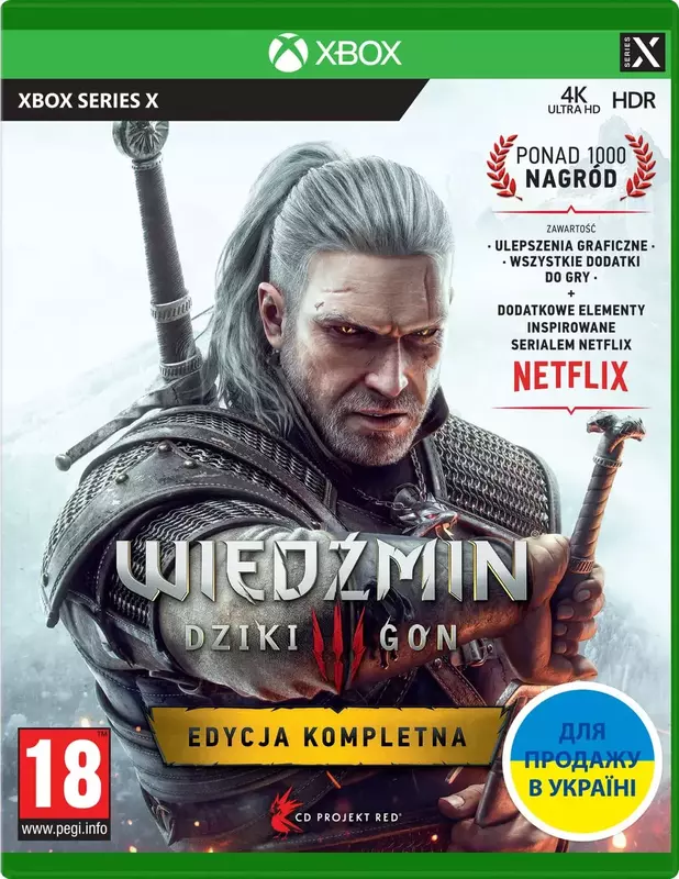 Диск The Witcher 3: Wild Hunt Complete Edition (Blu-ray, Russian version) для Xbox Series X фото