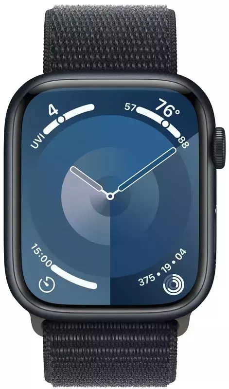 Apple Watch Series 9 45mm Midnight Aluminum Case with Midnight Sport Loop (MR9C3QP/A) фото