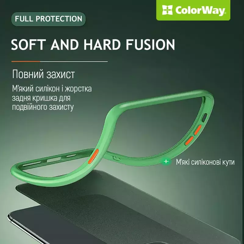 Чехол для Samsung A05S ColorWay Smart Matte Black (CW-CSMSGA057-BK) фото