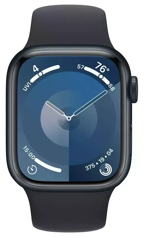 Apple Watch Series 9 41mm Midnight Aluminum Case with Midnight Sport Band - M/L фото