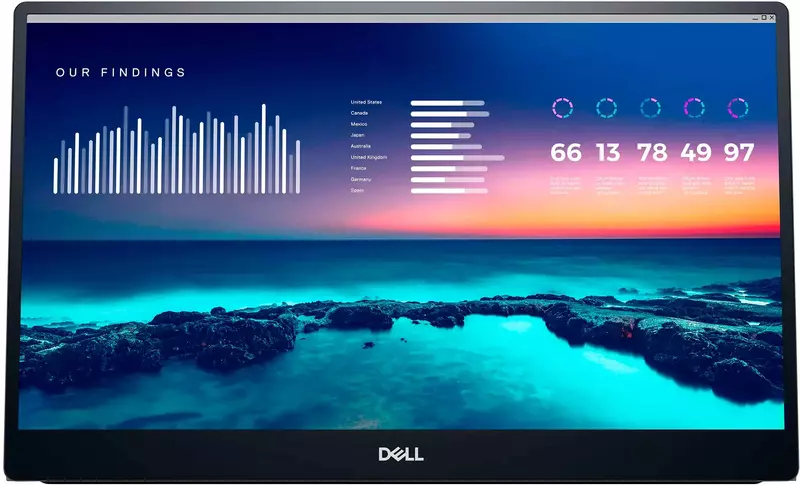 Монитор портативный 14" Dell P1424H (210-BHQQ) фото