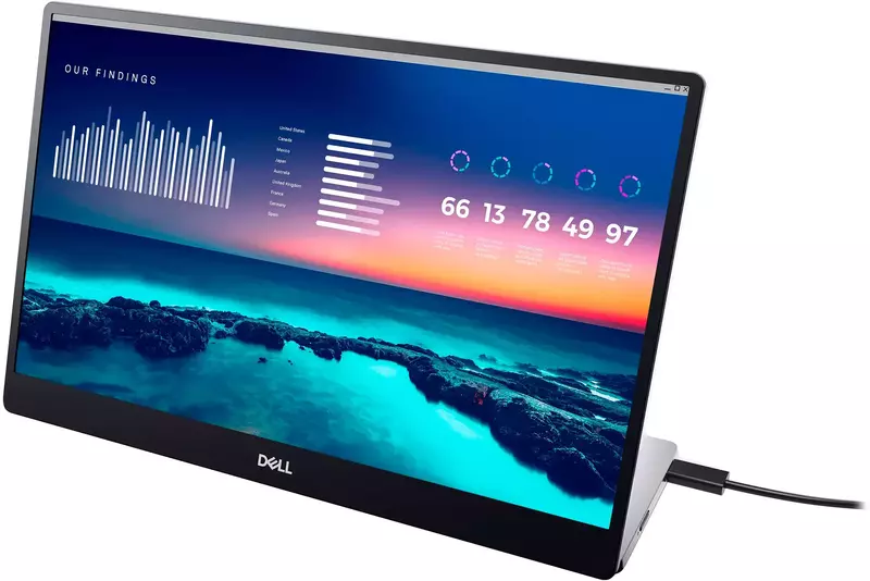 Монитор портативный 14" Dell P1424H (210-BHQQ) фото