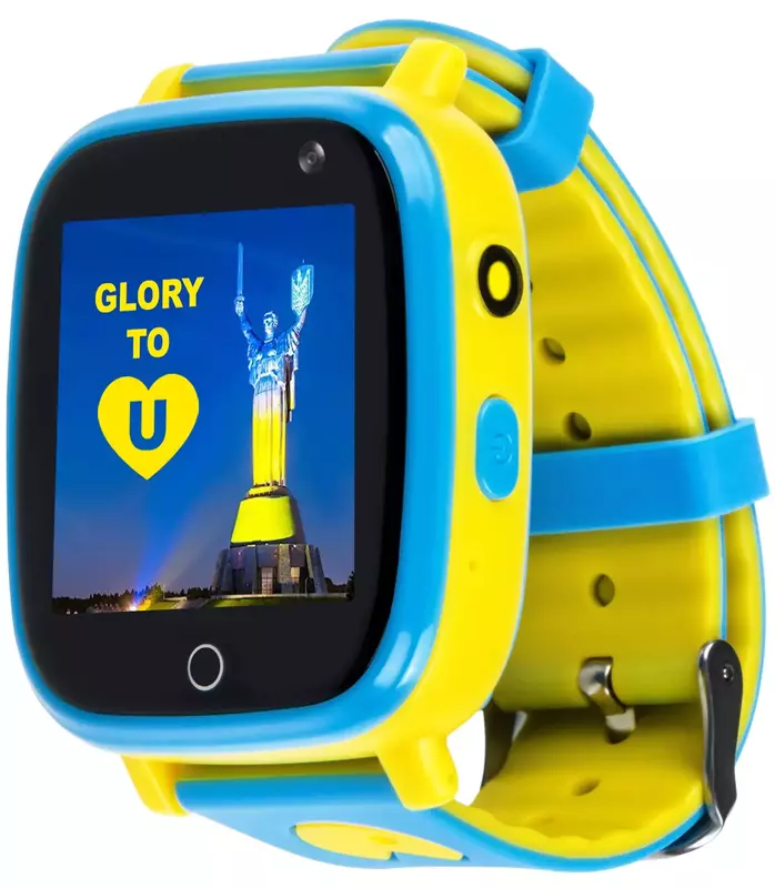 Детские смарт-часы AmiGo GO001 GLORY Camera+LED (Blue-Yellow) фото