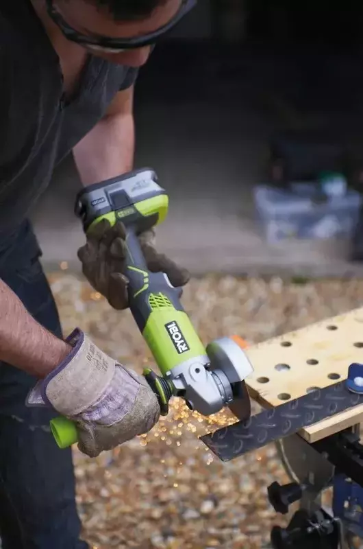 Шліфмашина кутова акумуляторна Ryobi ONE+ R18AG-0, 115мм 18V без АКБ та ЗП - фото - №2