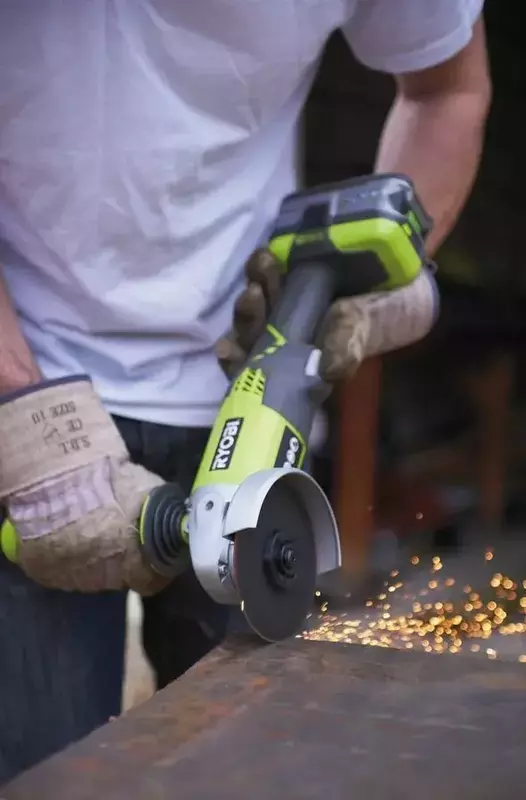 Шліфмашина кутова акумуляторна Ryobi ONE+ R18AG-0, 115мм 18V без АКБ та ЗП - фото - №5