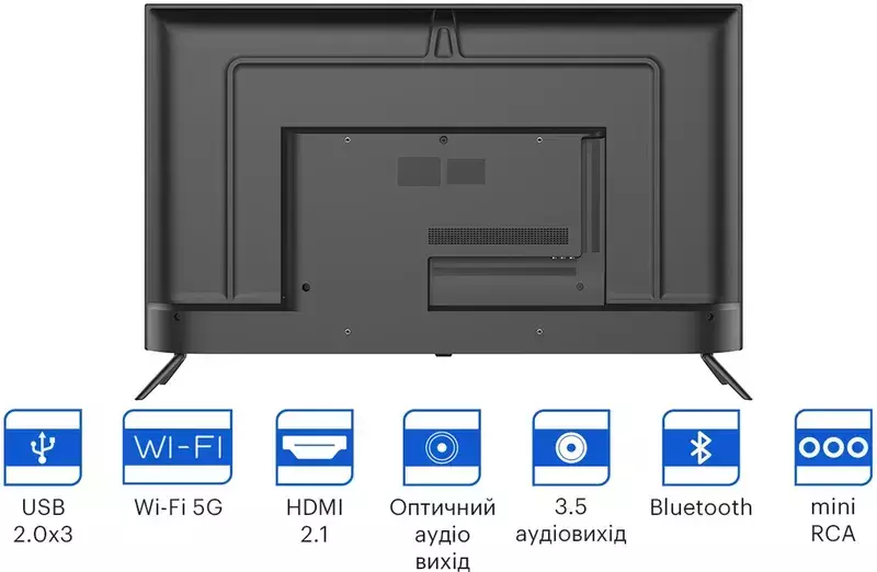 Телевізор Kivi 43" 4K UHD Smart TV (43U740NB) фото