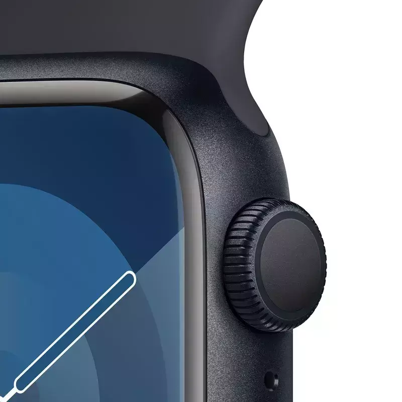 Apple Watch Series 9 45mm Midnight Aluminum Case with Midnight Sport Band - S/M фото