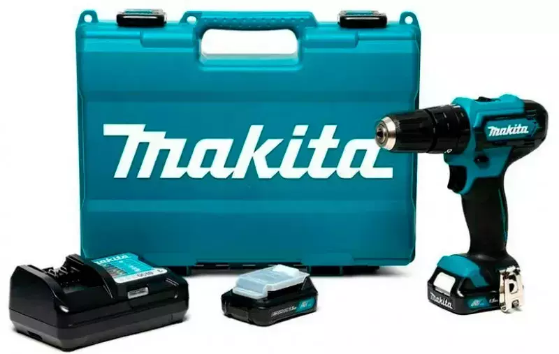 Шуруповерт-дриль акумуляторний Makita HP333DWYE, 10.8V ударний фото