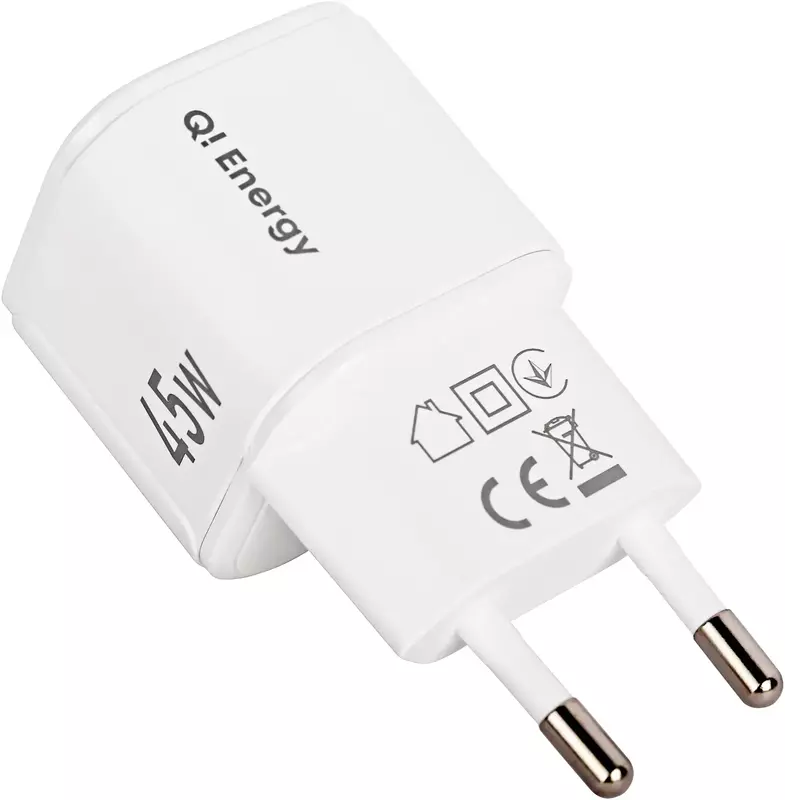 Ун. МЗП Q.Energy (RDT3202-P) GaN USB-C max 45W бiлий фото