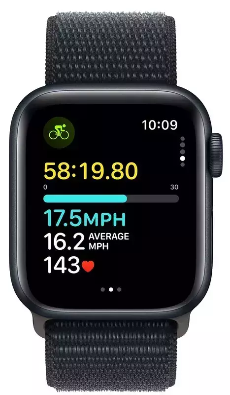 Apple Watch SE GPS 40mm Midnight Aluminium Case with Midnight Sport Loop фото