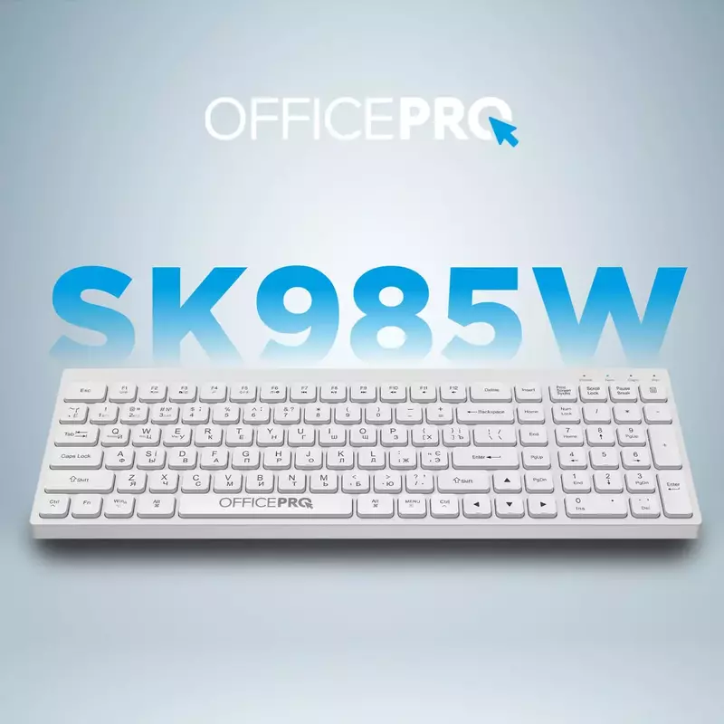 Клавіатура OfficePro SK985W фото