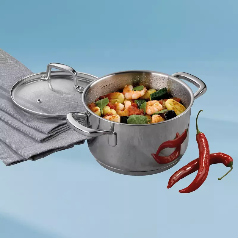 Каструля з кришкою KELA Flavoria, 16 см, 1,6 л (10174) - фото - №1