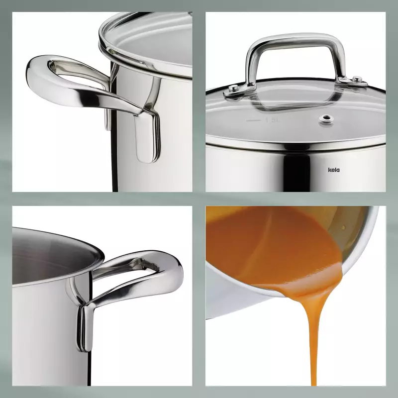 Каструля з кришкою KELA Flavoria, 16 см, 1,6 л (10174) - фото - №3