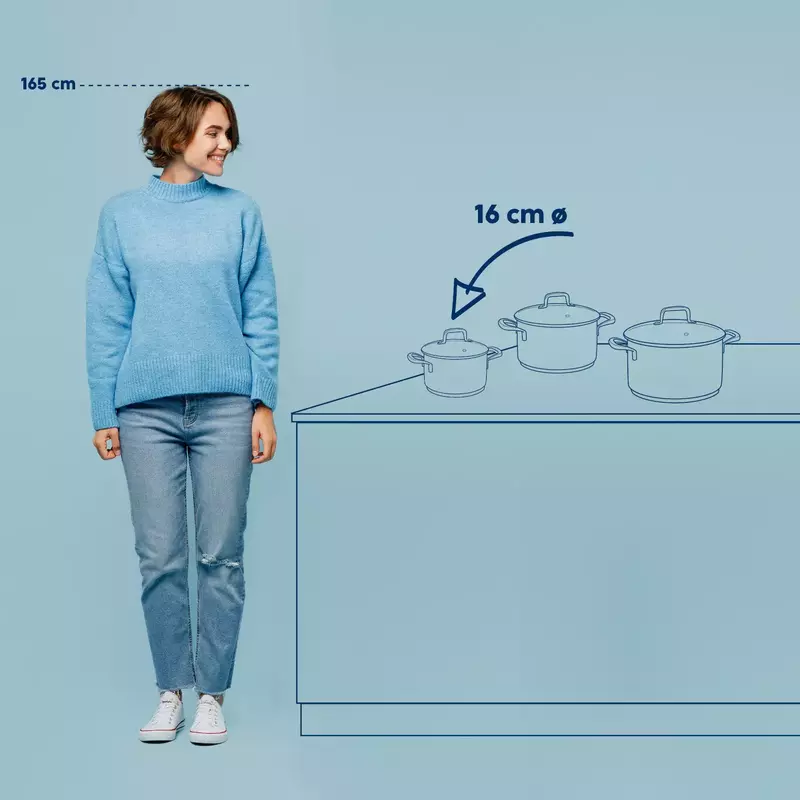 Каструля з кришкою KELA Flavoria, 16 см, 1,6 л (10174) - фото - №6