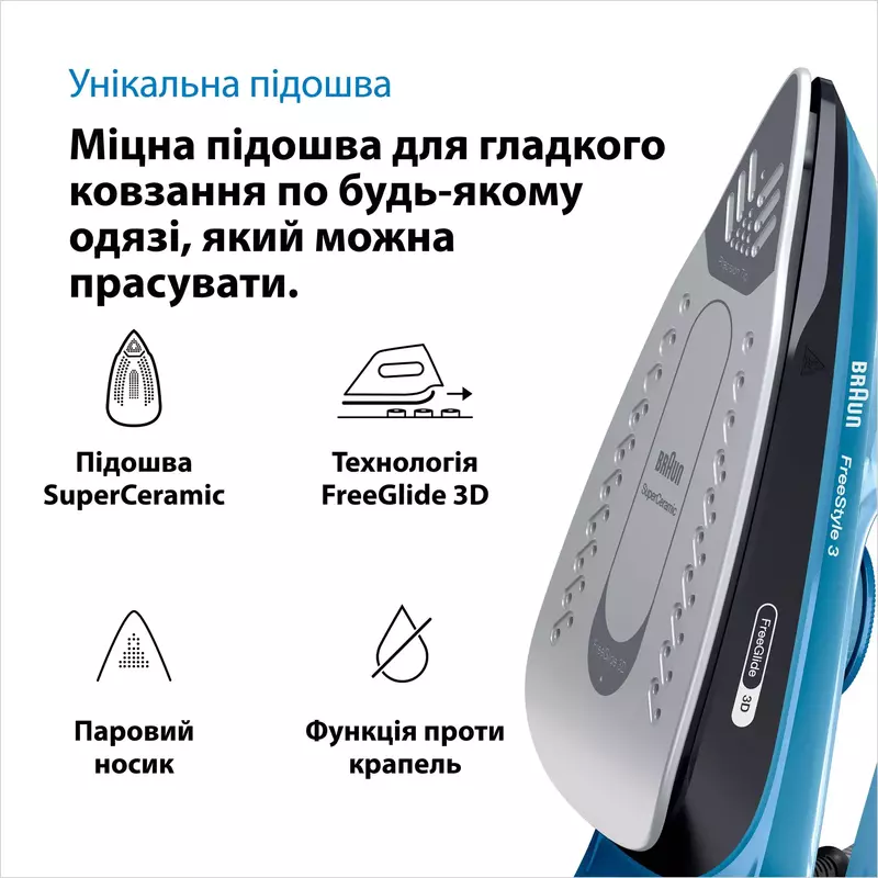 Праска BRAUN FreeStyle 3 FI 3194 BK - фото - №10