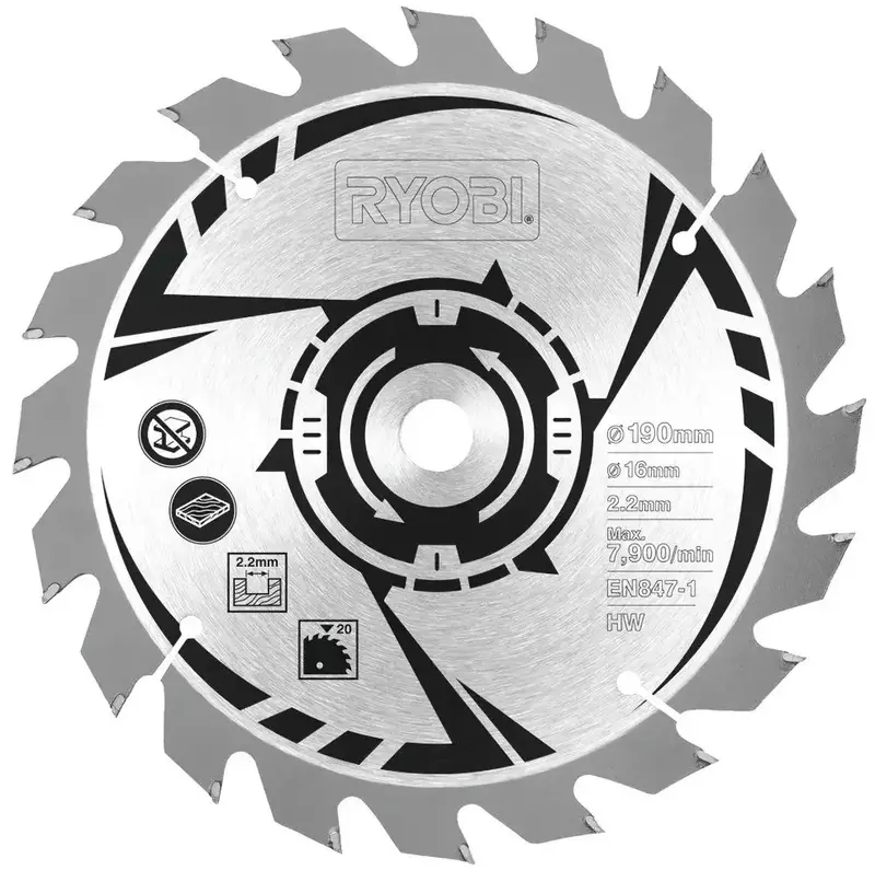Пила дискова Ryobi RCS1400-G, 190мм, 1400Вт фото