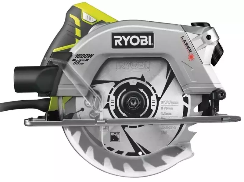 Пила дискова Ryobi RCS1600-K, 190мм, 1600Вт фото