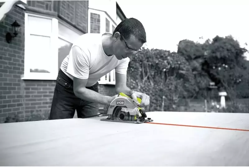 Пила дискова Ryobi RCS1600-K, 190мм, 1600Вт - фото - №5