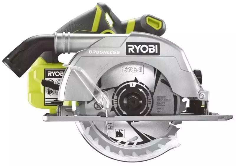 Пила дисковая аккумуляторная Ryobi ONE+ R18CS7-0, 184мм, 18V без АКБ и ЗУ фото
