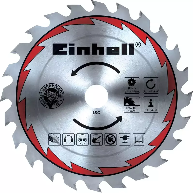 Пила дискова Einhell TE-CS 190/1, 190мм, 1500Вт фото