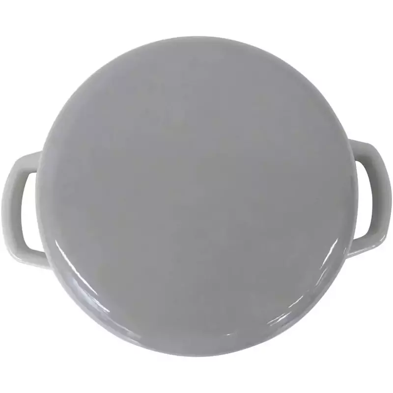 Каструля чавунна з кришкою KELA Calido, 21 см, 2,5 л (12605) сіра фото