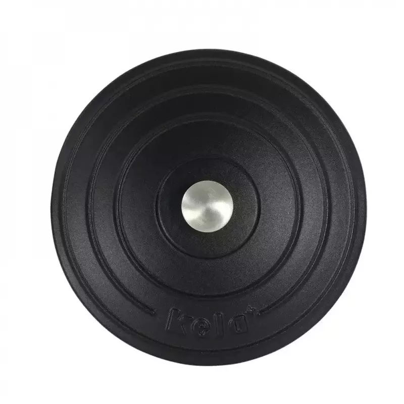 Каструля чавунна з кришкою KELA Calido, 24 см, 3,8 л (12471) чорна - фото - №2