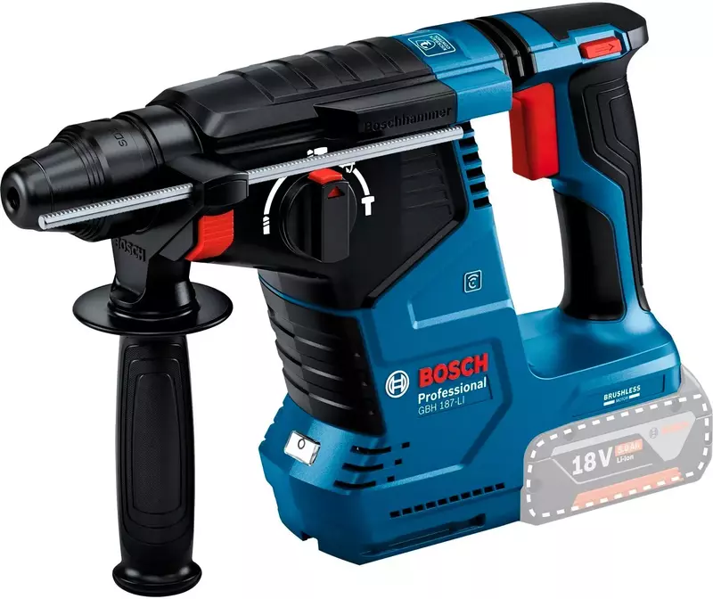 Перфоратор акумуляторний Bosch GBH 187-LI Professional 18V без АКБ та ЗП (0.611.923.020) фото