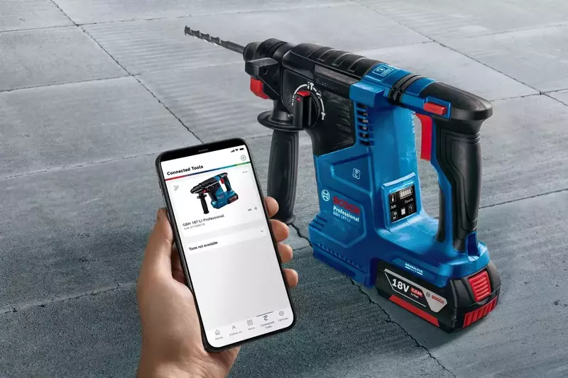 Перфоратор акумуляторний Bosch GBH 187-LI Professional 18V без АКБ та ЗП (0.611.923.020) фото