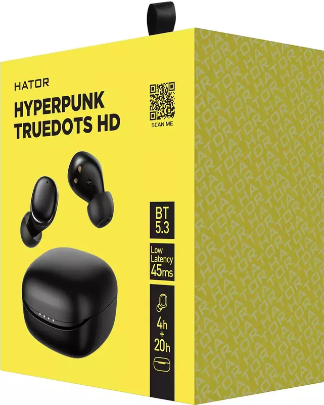 Гарнитура игровая HATOR TWS Hyperpunk Truedots HD (HTA-411) фото