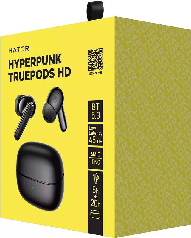 Гарнитура игровая HATOR TWS Hyperpunk Truedots HD (HTA-435) фото