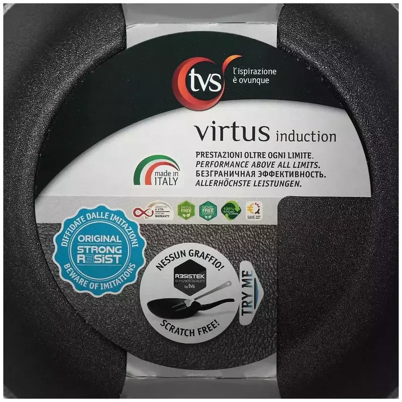 Каструля TVS Virtus 24 см, 4,5 л (без кришки) фото