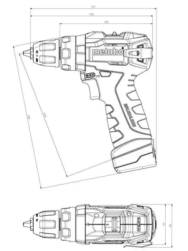 Шуруповерт-дрель аккумуляторная Metabo PowerMaxx SB BL 12V АКБ 2х2 Ач (601784500) фото