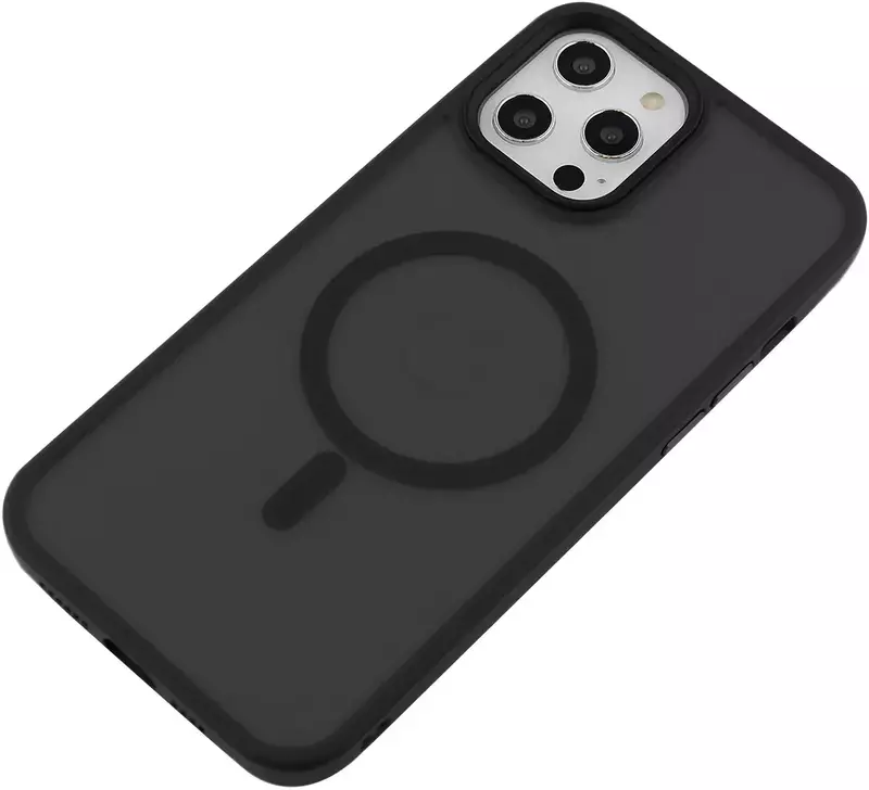 Чохол для iPhone 12 Pro Max WAVE Matte Insane Case with MagSafe (black) - фото - №2