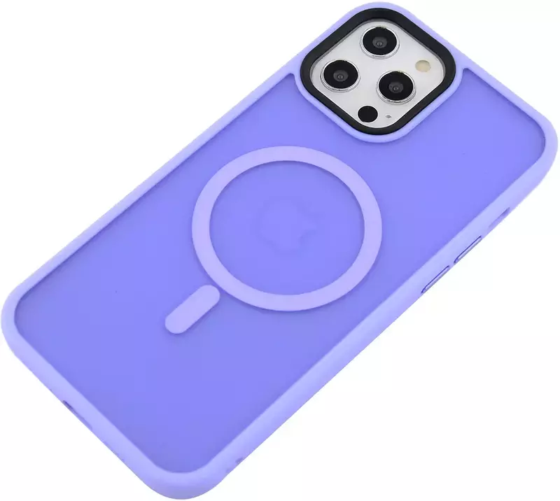 Чохол для iPhone 12 Pro Max WAVE Matte Insane Case with MagSafe (light purple) фото
