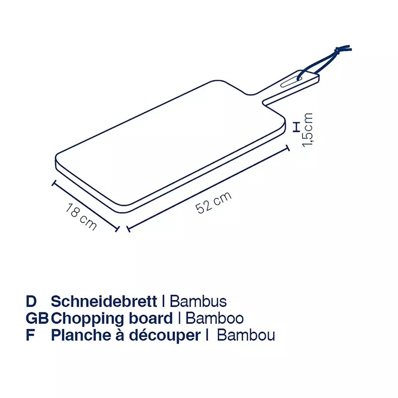 Обробна дошка KELA Cosma, 52х18 см, бамбук (12429) - фото - №5