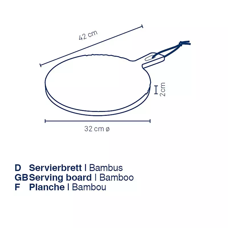 Разделочная доска KELA Cosma, 32 см, бамбук (12435) - фото - №5