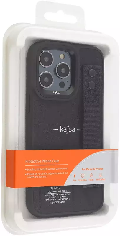 Чохол для iPhone 15 Pro Max Kajsa Outdoor Collection (black) - фото - №4